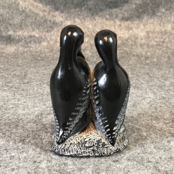 Aardvark Soapstone Ducks GS Canada Sculpture - Picture 5 of 7